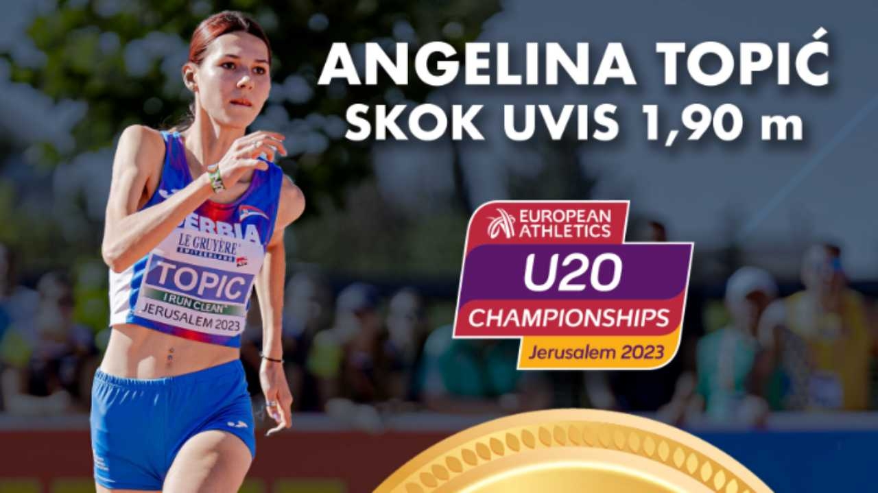 Zlatna Angelina!!! Zlato za Srbiju na EP U20!